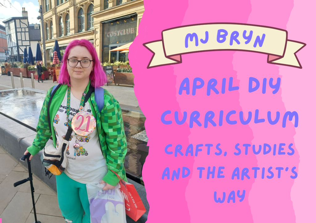 April’s DIY Curriculum: Crafting, Studies, and The Artist’s&nbsp;Way.